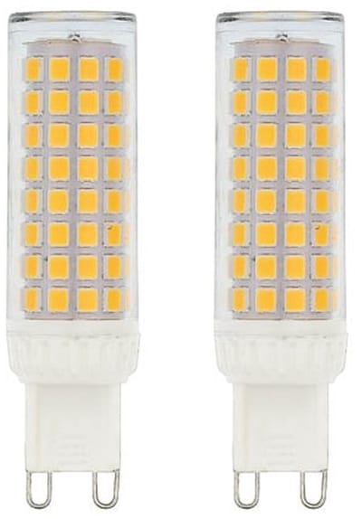 VITO LED Capsule Steeklamp G9 - 7.2W (vervangt 60W) - 720lm - 2700K - 100-265V - Ø19mm - Energiezuinig - 2 stuks