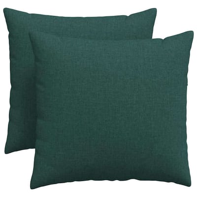 vidaXL - Zitkussens - 2 - st - Stof - Donkergroen - 50 - x - 50 - cm