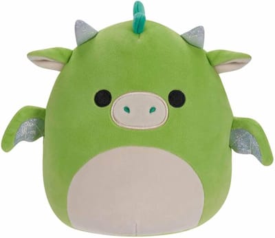 Pluche Draak Knuffel - Zachte Knuffel - Kinderkamer Decoratie - Marshmallow Zacht - 19 cm Hoog - Groen