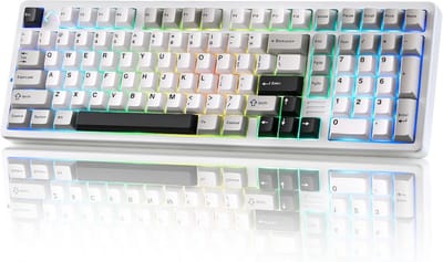 Draadloos Mechanisch Gaming Toetsenbord Full Aluminum Gasket Mount QMK/VIA Programmeerbaar