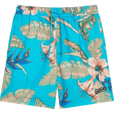 Superdry - Gerecyclede Hawaïaanse zwemshort - 43 cm - Heren - Zwembroeken