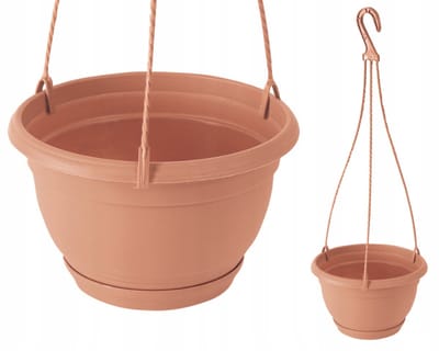 Hangende Kweekpot Ø 13cm Balkonpot Rond met Haak 2L