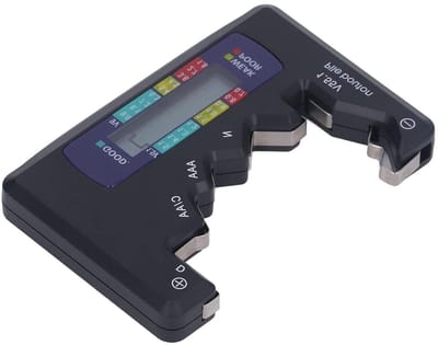 Digitale Batterijtester - Batterijmeter Accutester - Batterijen Controleren - LCD Scherm Indicatie - Compact Formaat - Zwart