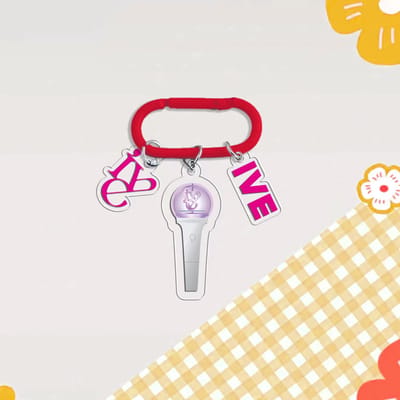 KPOP IVE Carabiner Bag Charm LightStick Keychain [Sleutelhanger]