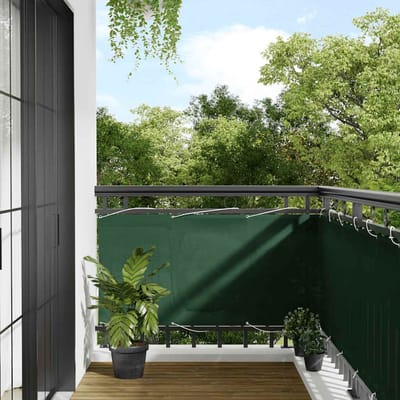 vidaXL - Balkonscherm - 75x800 - cm - 100% - oxford - polyester - donkergroen
