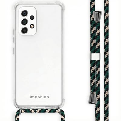 imoshion Hoesje - Geschikt voor Samsung Galaxy A53 - Backcover met koord - Green Multi Color