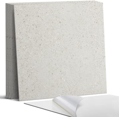 Coloray Wandpanelen Zelfklevend - Een steen met deeltjes Zelfklevende Wandpanelen - 50 cm x 50 cm - Grijs Wandpaneel PVC - 5 stuks - Texturen Wandpanelen Zelfklevend - Wandpaneel Keuken - Wandpanelen Badkamer