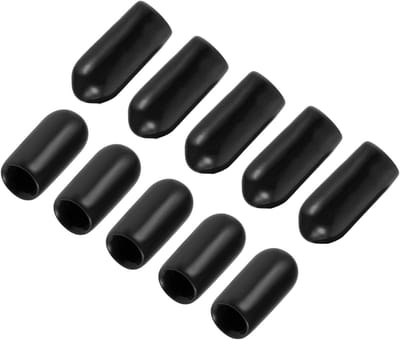 5mm Draadbescherming - 100 Stuks Flexibele Waterdichte Rubber Einddoppen voor Meubels, Keuken en Industrie, Zwart