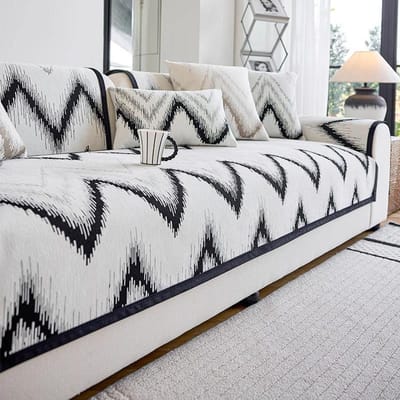 Luxe Chenille Anti-slip En Vlekbestendig Bankkussen Geschikt Voor Alle Seizoenen Luxe En Eenvoudige Rechte Bankhoes 70x70cm 1pcs