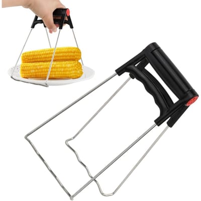 EXCITAT Komklemmen - Komklemmen van roestvrij staal - Ovenschaalklemmen - Anti-verbrandingsklemmen - Geschikt voor keukens, bars en restaurants - 18*8cm - Zwart