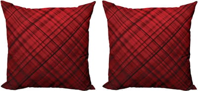 New Bed Abstract Patroon van Schotse Kilt Decoratieve Sierkussenhoes Set van 2 voor Bank Slaapkamer Woonkamer, 51cm x 51cm Gedrukte Kussenhoes