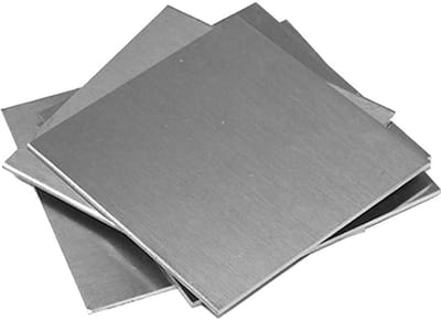 Roestvrijstalen Plaat - Metaal Vierkant - Bouw Projecten - Sterk Antiroest - 100x100mm - Geborsteld