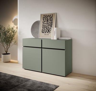 Meubella - Dressoir Cainan - Groen - 119 cm