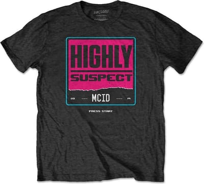 Highly Suspect - Press Start Heren T-shirt - M - Zwart