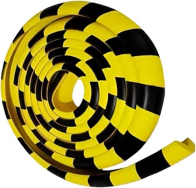 Hoekmuurbeschermer - Randbescherming Muur - Veiligheid Thuis - Dubbele Dempingsschuim - 12 cm dik - Grijs