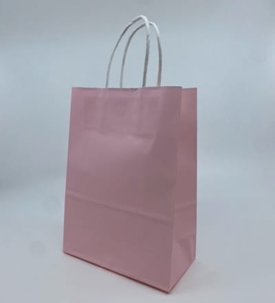 5 Luxe baby roze cadeau tasjes - A5 - 15,8 x 22 x 8,1 cm - Kado verpakkingen -