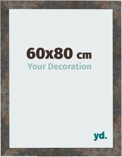 Your Decoration - Fotolijst 60x80 cm - MDF - Geoxideerd Metaal - Bologna
