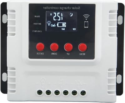 Zonne Laadregelaar - MPPT Controller - Energie Beheer - Automatische Voltage Herkenning - 10A - Zilver