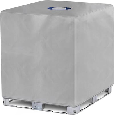 Famanu - Afdekzeil voor IBC watertank 1000L uv-beschermfolie tankdeksel
