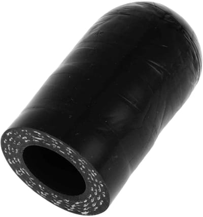 JHUBERS- Siliconen Buis - Versterkte Eindkap - 30 mm Lengte - 14 mm Binnendiameter - Zwart - Hoge Temperatuur Bestendig - Afsluitdop