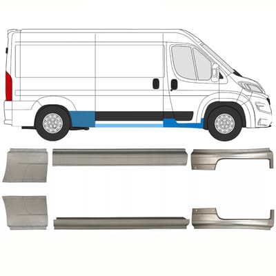 Reparatiepaneel set voor Opel Movano 2021-2026 / Links + Rechts