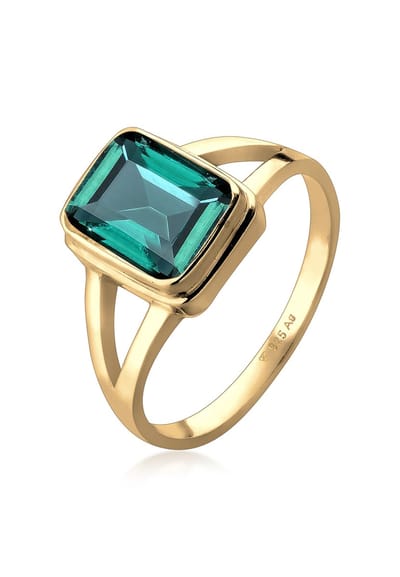 Elli - Ring - dames solitaire kwarts edelsteen in 925 sterling zilver - Dames