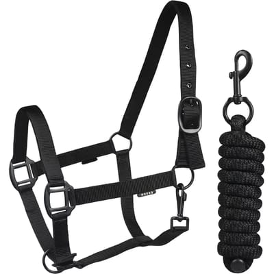 Horka - Halsterset - Zwart - Pony