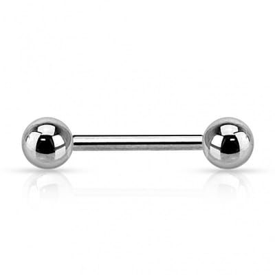 piercing titanium extern schroefdraad basis 1.6x18 - zilver - LMPiercings