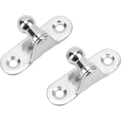 2 stuks Gasveer Montagebeugel 10mm Kogelbout Metaal Universeel Multi-pasvorm voor Motor Kofferbak