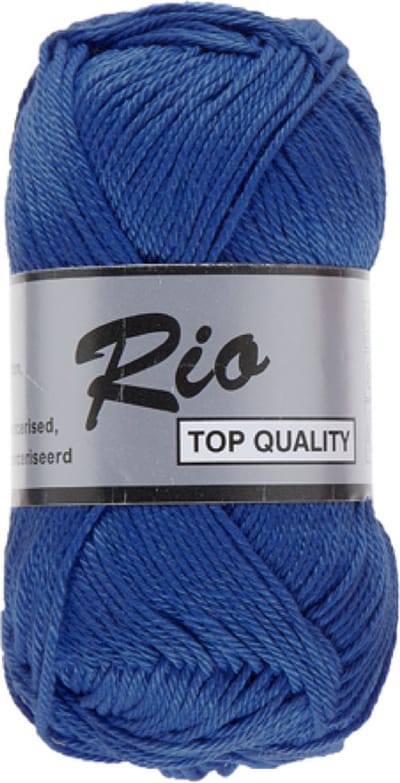 Lammy Yarns Rio Katoen garen - Antiek blauw (837) - 5 bollen van 50 gram - pendikte 3 - 3,5 mm.