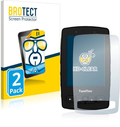 BROTECT - Screenprotector voor TwoNav Aventura 2 - Folie Beschermfolie transparant 2 Stuks