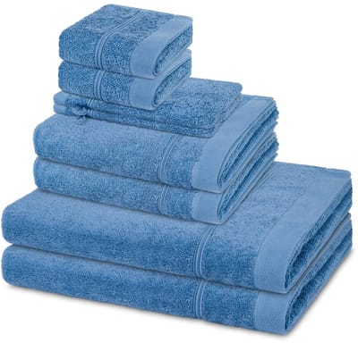 Ross Sonstiges 2 X washandjes 2 X gasten- 2 X douche- 2 X handdoek - in set 8 pack Rubin