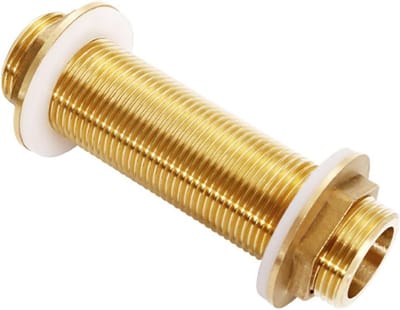 Duurzame messing schroefaansluiting G3/4 voor regentonnen en watertanks, geschikt voor openingen van 21-26 mm, waterdicht en corrosiebestendig