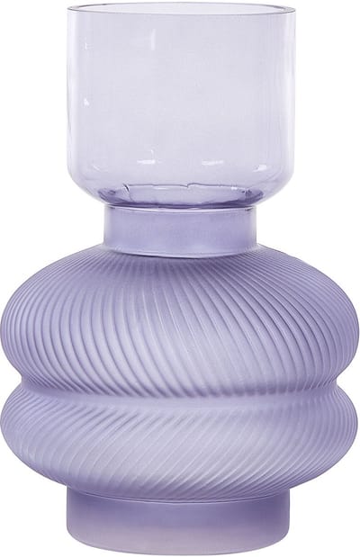 RODIA - Decoratieve vaas - Paars - Glas