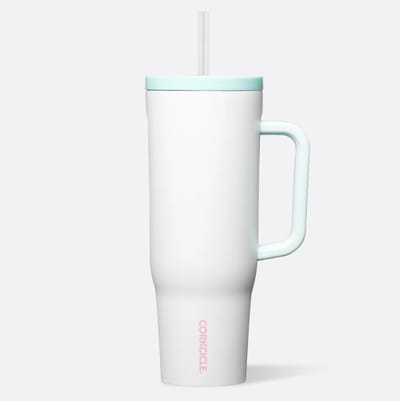Corkcicle Cruiser 1200ml Boardwalk Boogie Thermosfles Tumbler met rietje en handgreep Go to Drinkbeker 40oz Spill proof