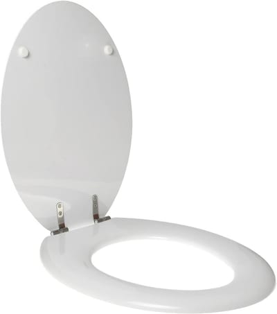 Duurzame Polyester WC-Bril voor Hatria Sculpturen - Roestvrijstalen Scharnieren
