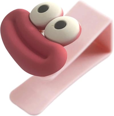 Vuilniszakhouder - Klem Clips - Afval Organiseren - Grappig Design - 15 x 5 x 9 cm - Roze
