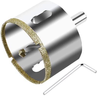Diamant Boor - Gatenzaag - Precisie Boren - Met Positioneerboor - 60 mm - Zilver