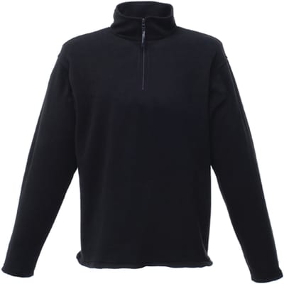 Regatta - Heren Micro Zip Turtle Neck Fleece Sweater (Zwart)