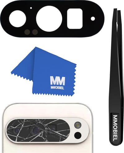 MMOBIEL Glas Lens Back Camera Geschikt voor Google Pixel 9 Pro XL - Incl. Dubbelzijdige Tape, Pincet en Doekje