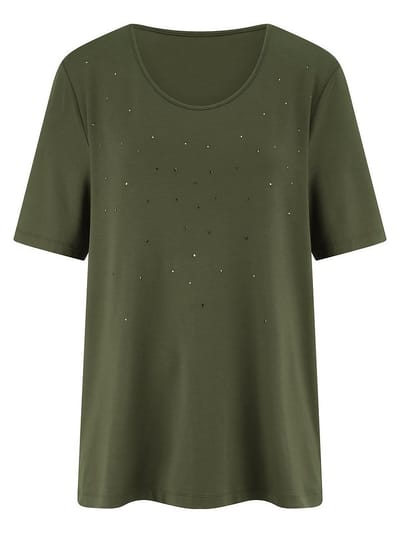 Shirt ronde hals Van Emilia Lay groen