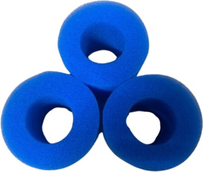 set van 3 Filterschuim Geschikt voor Intex Type D & Bestway VII - zwembadfilter - herbruikbaar en uitwasbaar