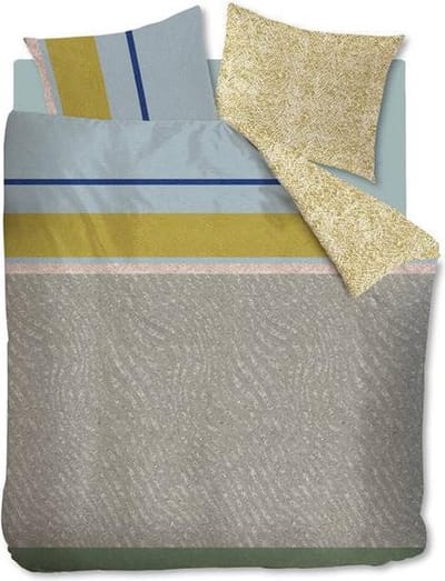 Oilily Twilight - Dekbedovertrek - Eenpersoons - 140x200/220 cm + 1 kussensloop 60x70 cm - Goud