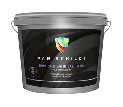 van Schildt Superdek Satin Exterieur 10 liter Wit