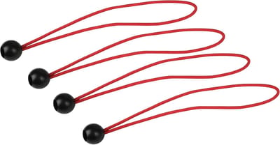 Expander met Bal - Spanband Elastiek - Vastzetten Lading - Flexibele Bevestiging - 15 cm Lengte - Zwart