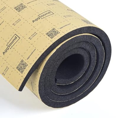 SnelShoppen - 1 rol 15mm 152×40cm geluiddempende en warmte-isolerende schuim mat, zelfsnijdend, auto isolatie, geluidsisolatie, hoogwaardige materiale