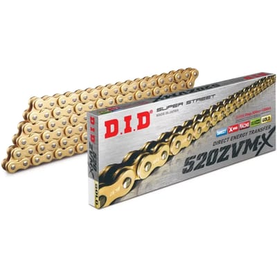 Motorfiets rolketting D.I.D 520Zvm-X(G&G) X 108 Mail. Zj