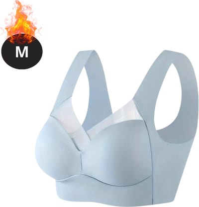 Bovista BH Zonder Beugel - Zonder Bandjes - Push-up Bh's - Comfort Beha - Comfortabel - Sterk - Dames - Lichtblauw - Maat M