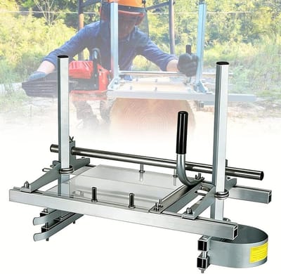 Kettingzaagmolen - Plankenzaag - Boomstammen Zagen - Robuuste Aluminium Constructie - 48 Inch - Zilver