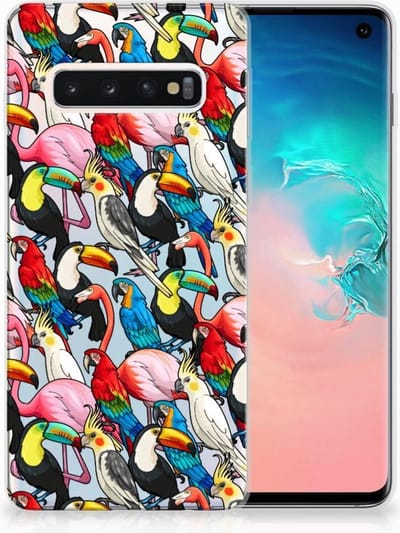 Samsung Galaxy S10 TPU Hoesje Birds
